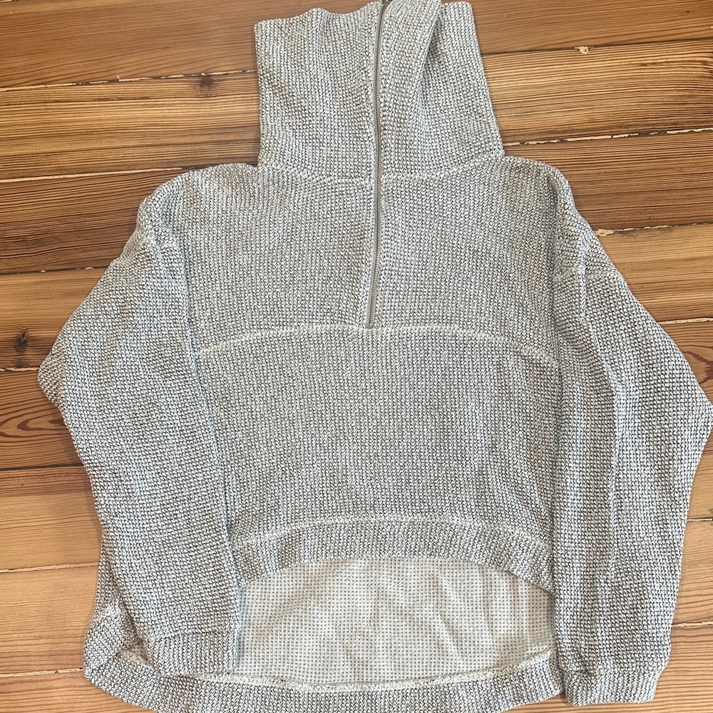 Sweaty Betty Gray Textured Hoodie